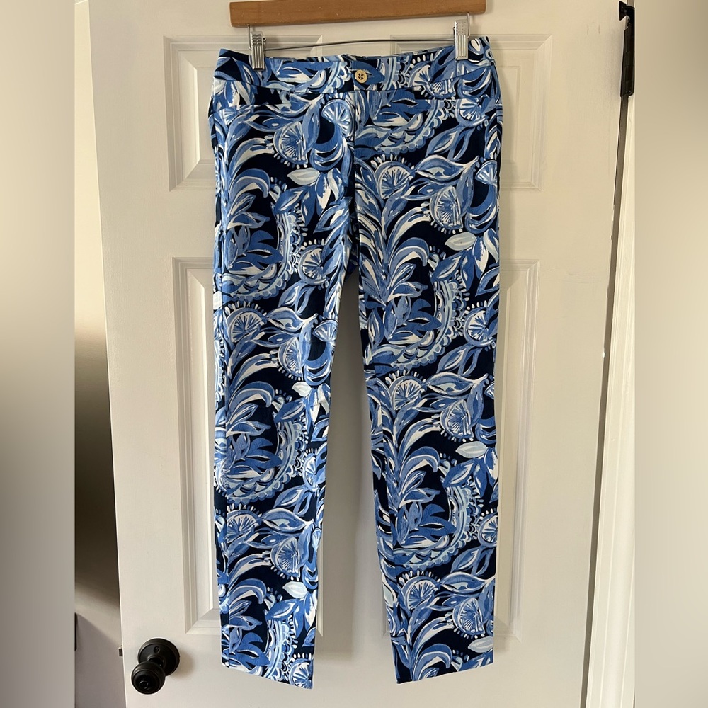 Lilly Pulitzer Kelly Skinny Ankle Pant “High Tide You’re The Zest” print